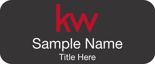 KW Logo Standard Black Badge - $5.00 | NiceBadge